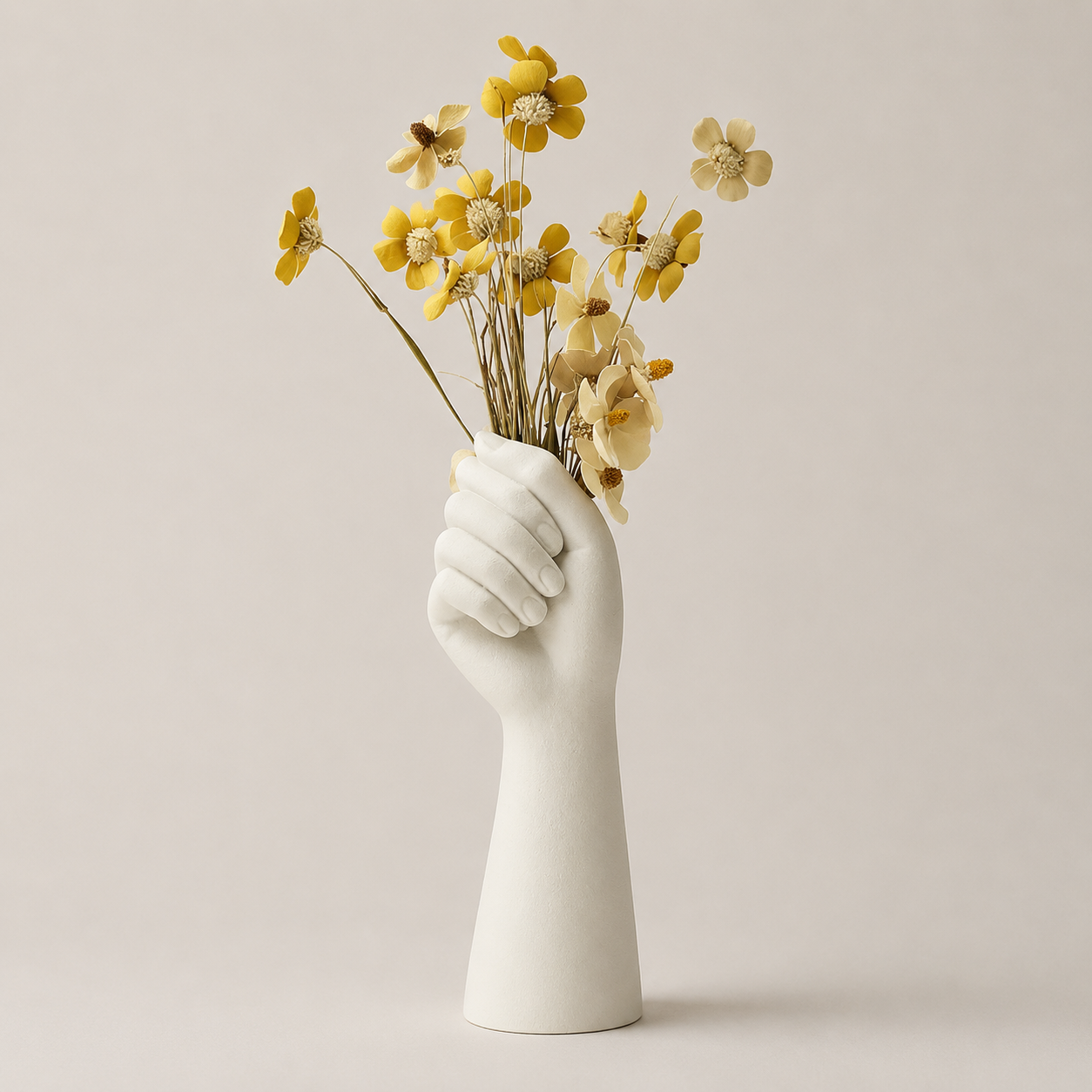 Vaso Corpo Humano em Resina — Decorativo para Flores e Arranjos Estilo Arte Moderna