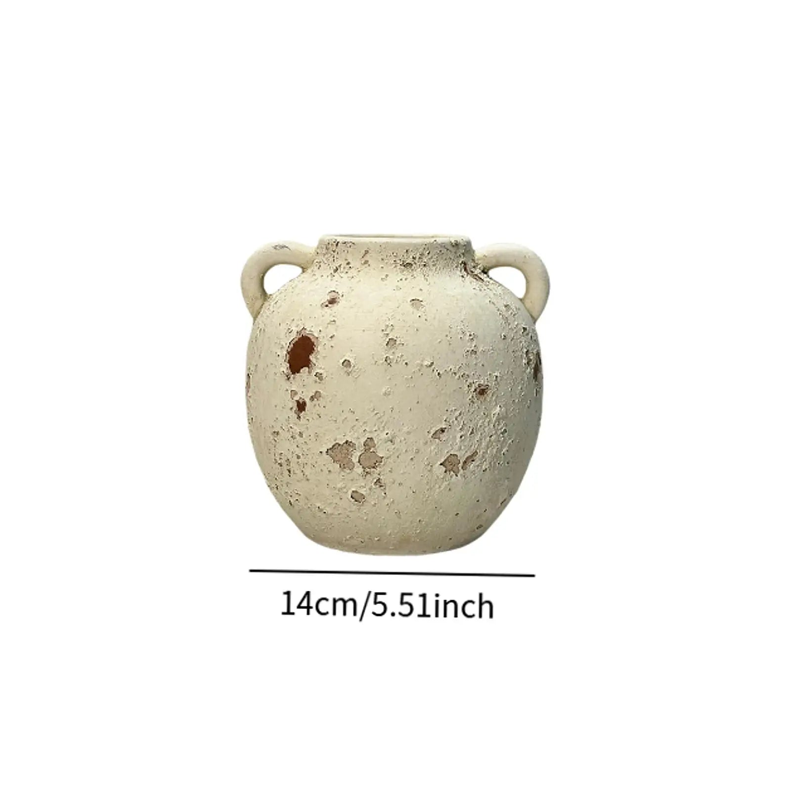 Vaso Cerâmica Wabi Sabi Artesanal Rústico — Para Flores na Entrada, Sala e Estante
