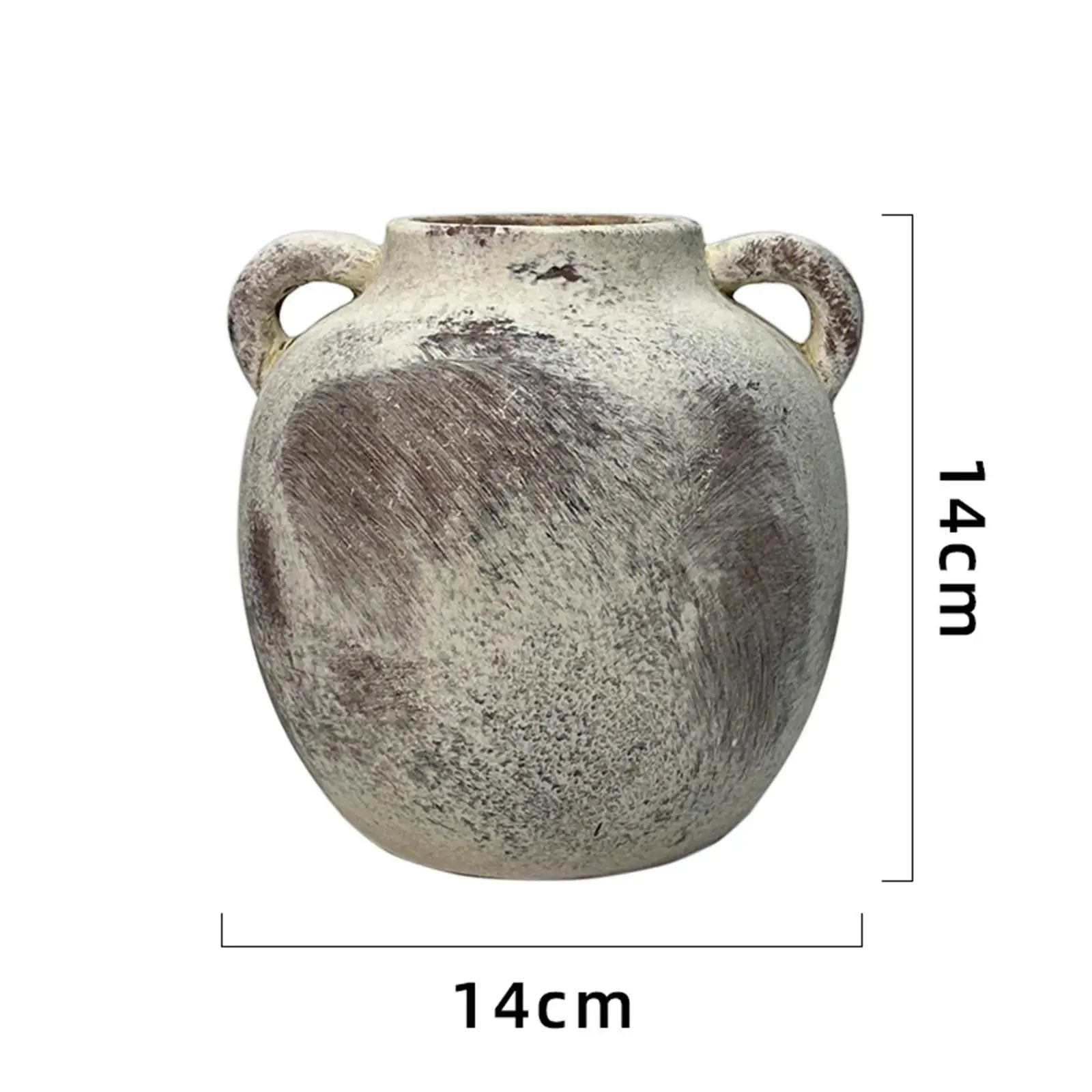 Vaso Cerâmica Wabi Sabi Artesanal Rústico — Para Flores na Entrada, Sala e Estante