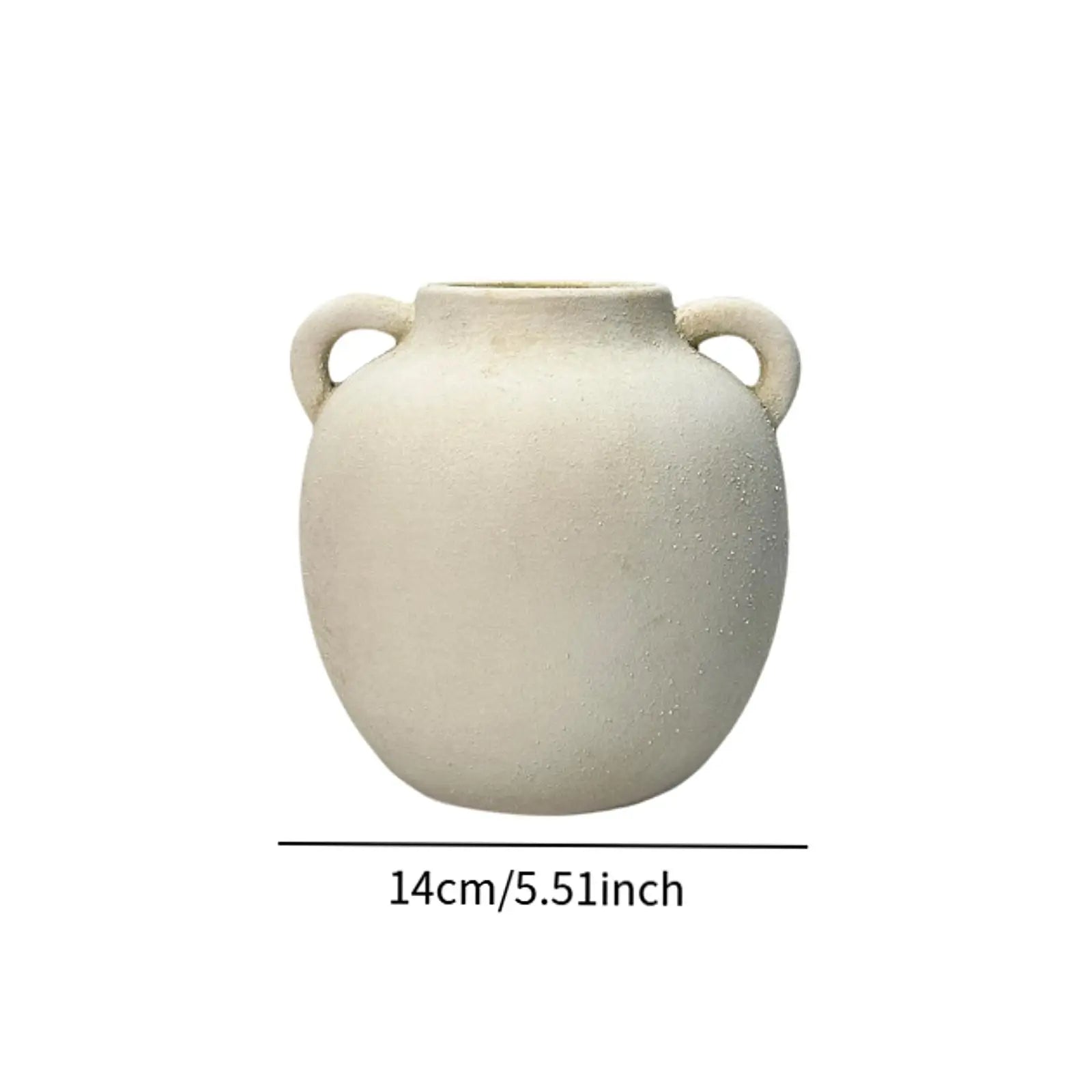 Vaso Cerâmica Wabi Sabi Artesanal Rústico — Para Flores na Entrada, Sala e Estante