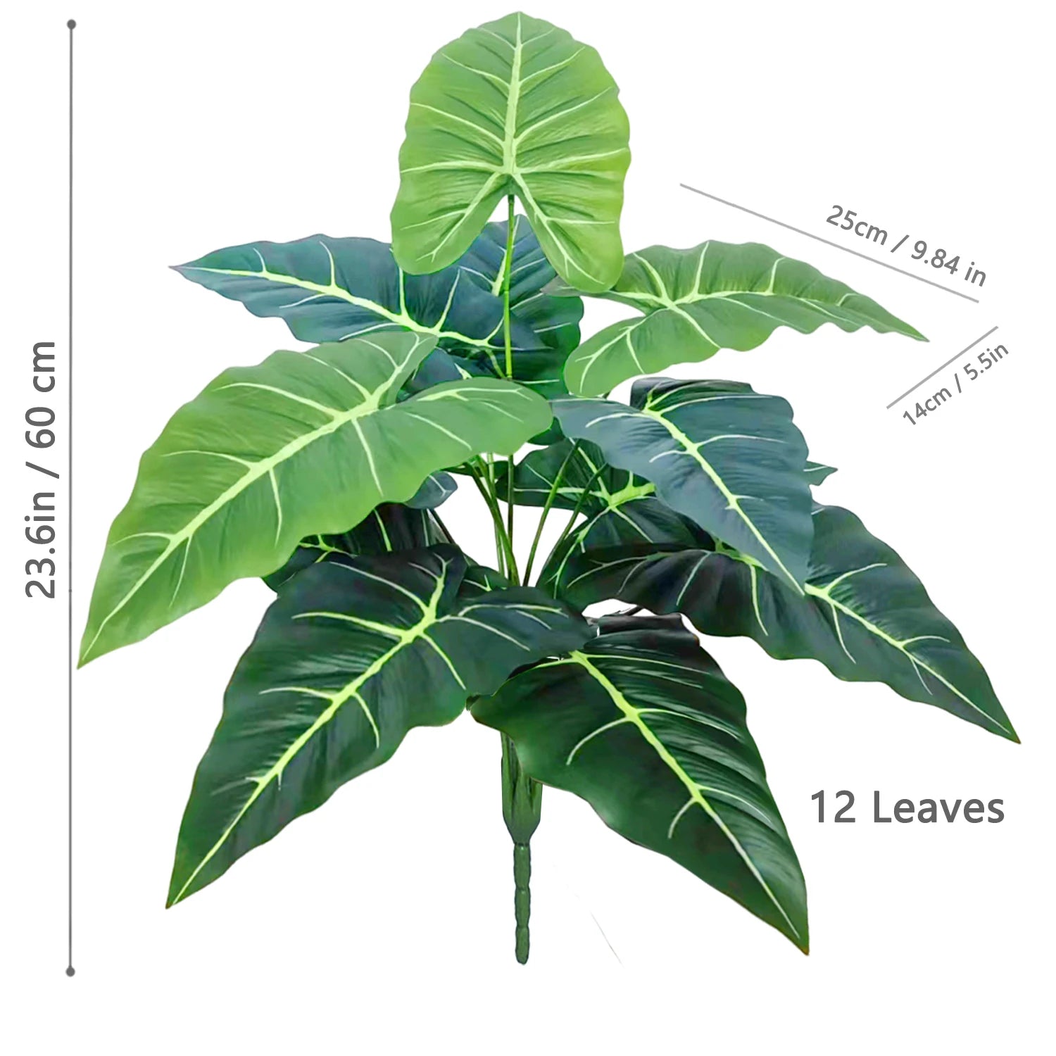 Planta Artificial Costela de Adão e Folha de Tartaruga — 47 a 132cm Decoração Tropical