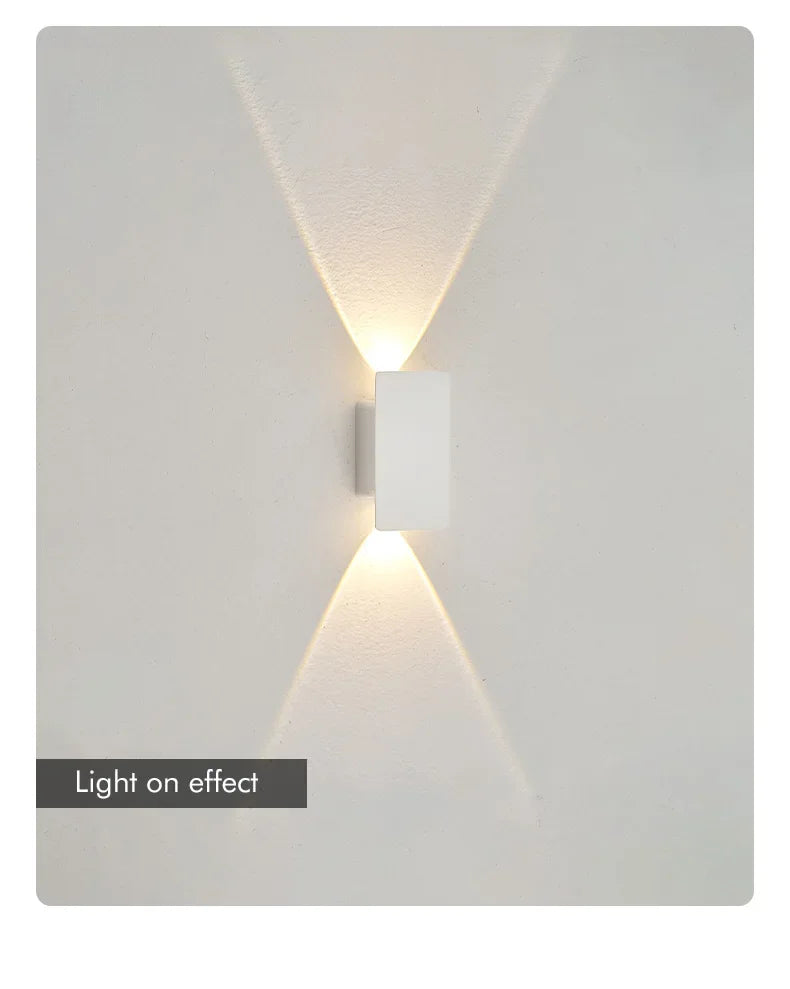 Arandela LED Moderna IP65 Impermeável 18W — Iluminação Cima e Baixo Interna e Externa