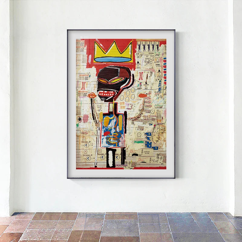 Quadro Decorativo Grafite Urbano Abstrato — Arte Street Art para Sala