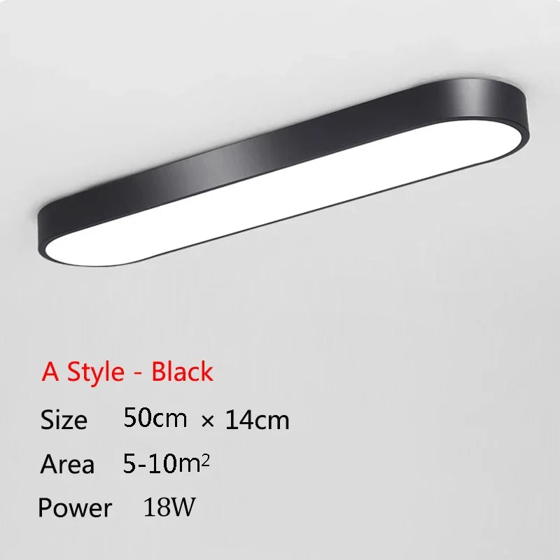 Luminária de Teto LED Ultra Fina — Para Corredor, Quarto e Cozinha