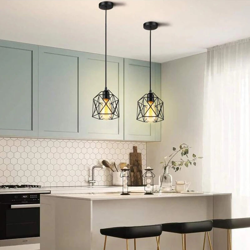 Pendente Nórdico Minimalista E27 — Luminária para Cozinha, Banheiro, Quarto e Bar