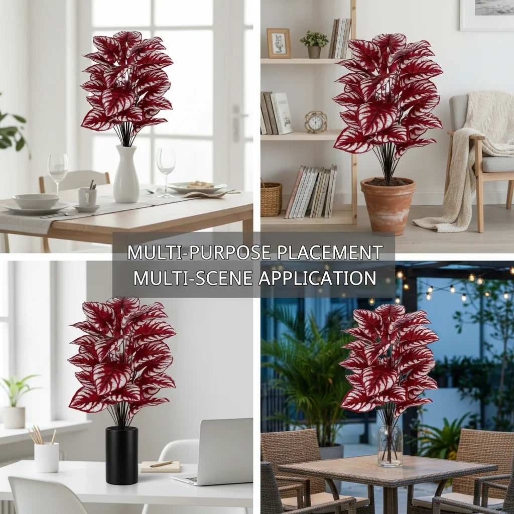 Árvore Artificial Violeta com 24 Folhas Roxas — Decoração Especial para Festas e Ambientes