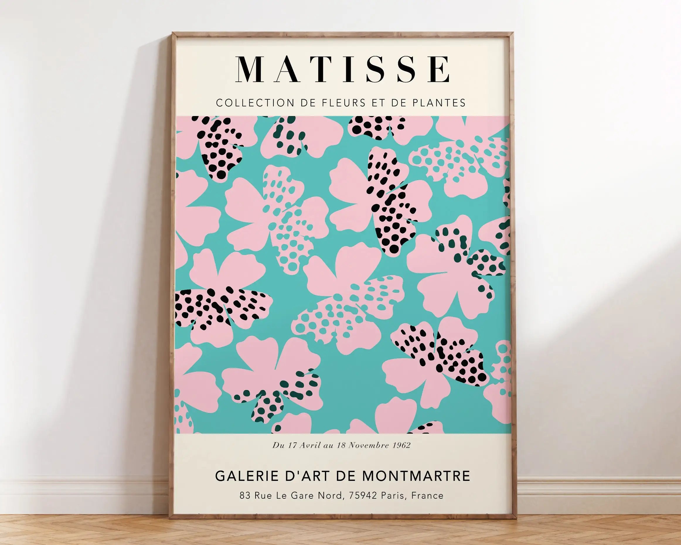 Quadro Decorativo Flores Matisse — Arte Botânica Vintage para Sala