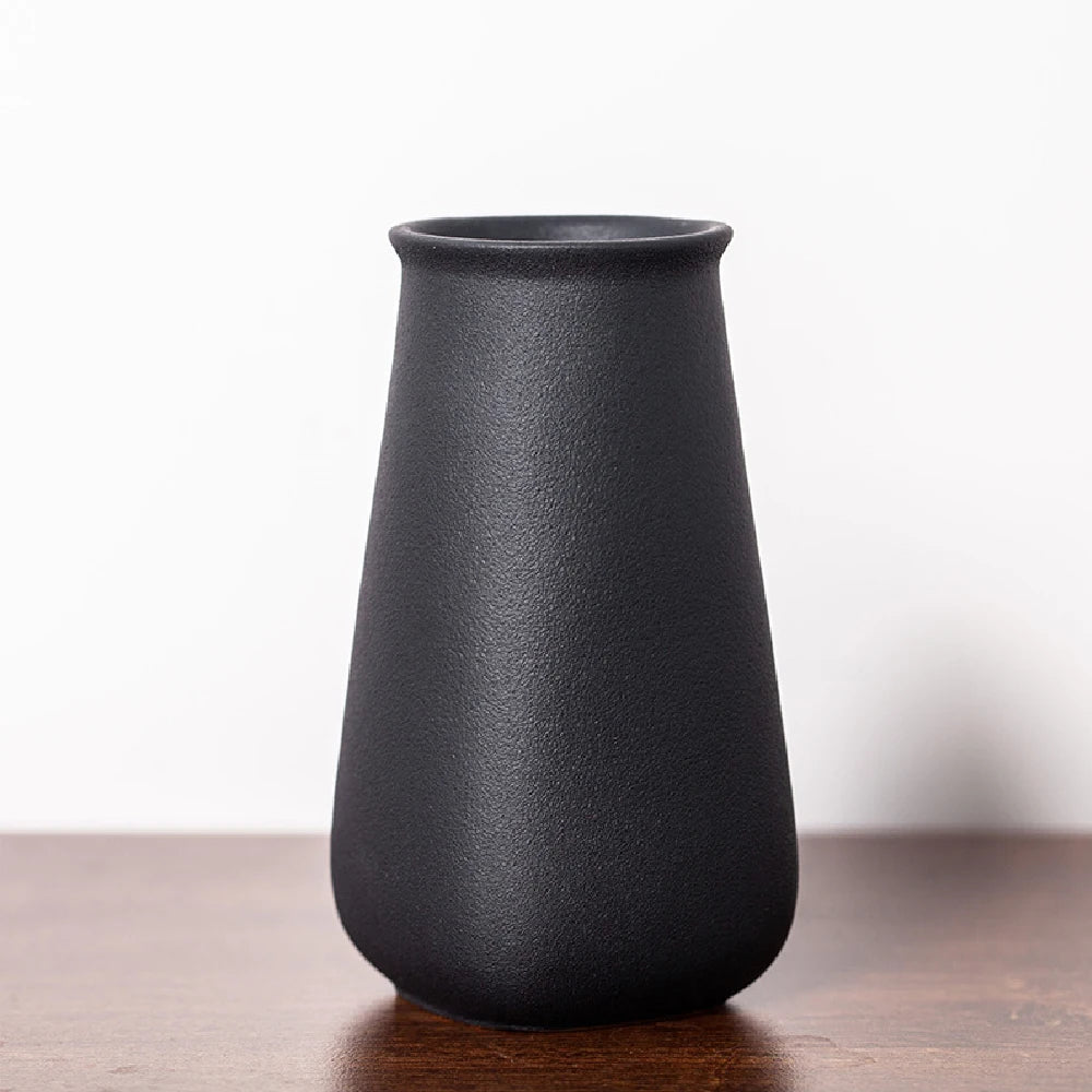 Vaso de Cerâmica Fosco para Flores — Vaso Moderno Decorativo para Mesa e Casamento