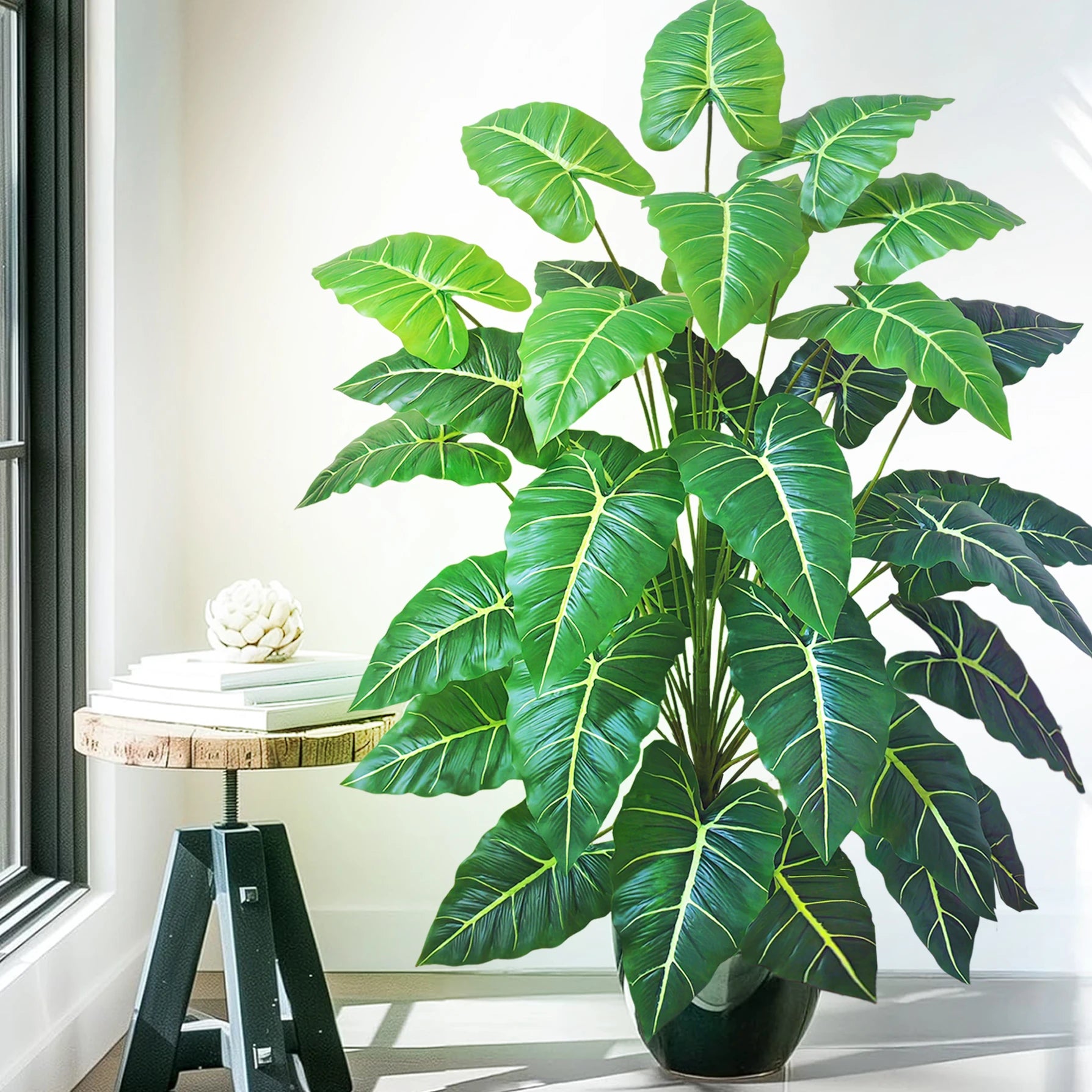 Planta Artificial Costela de Adão e Folha de Tartaruga — 47 a 132cm Decoração Tropical