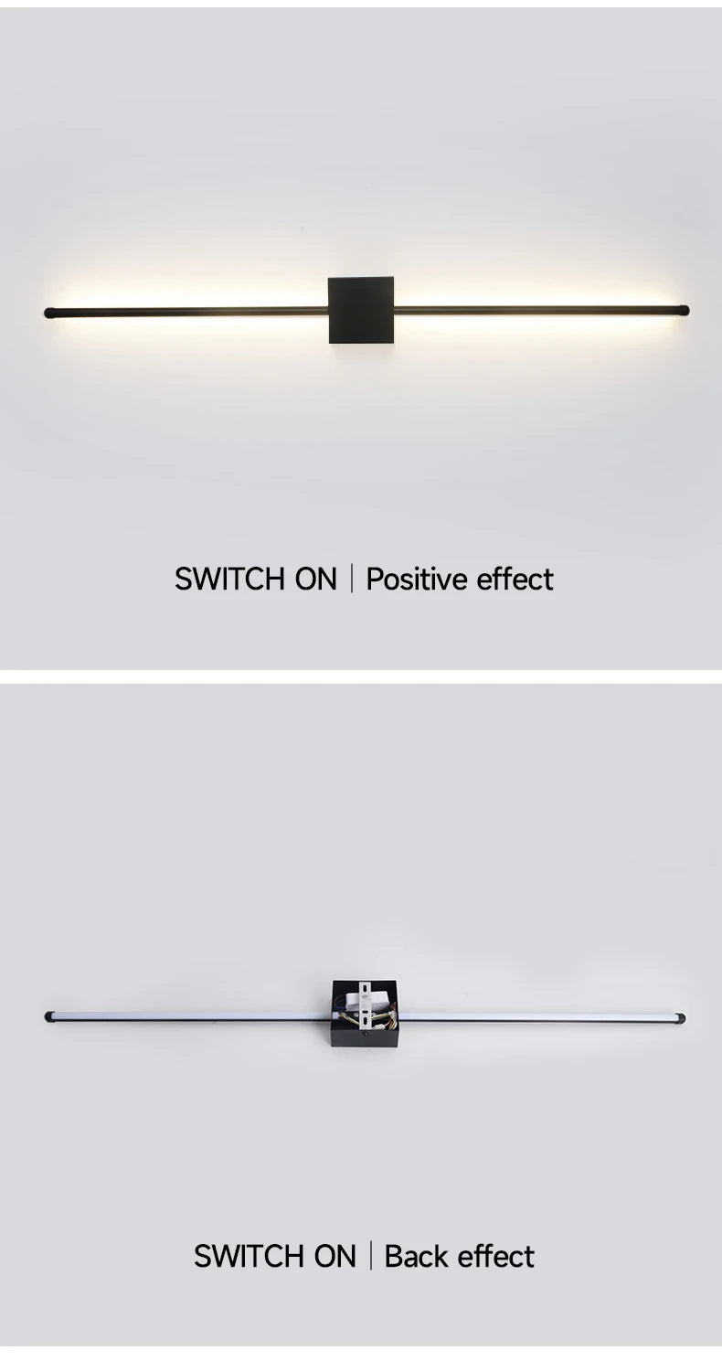 Arandela LED Minimalista — Luminária de Parede para Cabeceira e Sala