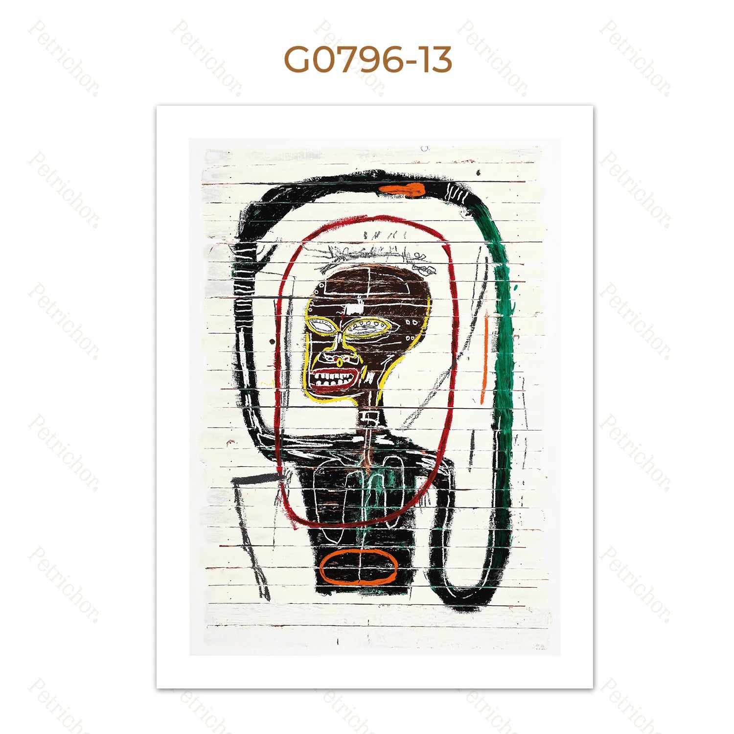 Quadro Decorativo Grafite Urbano Abstrato — Arte Street Art para Sala