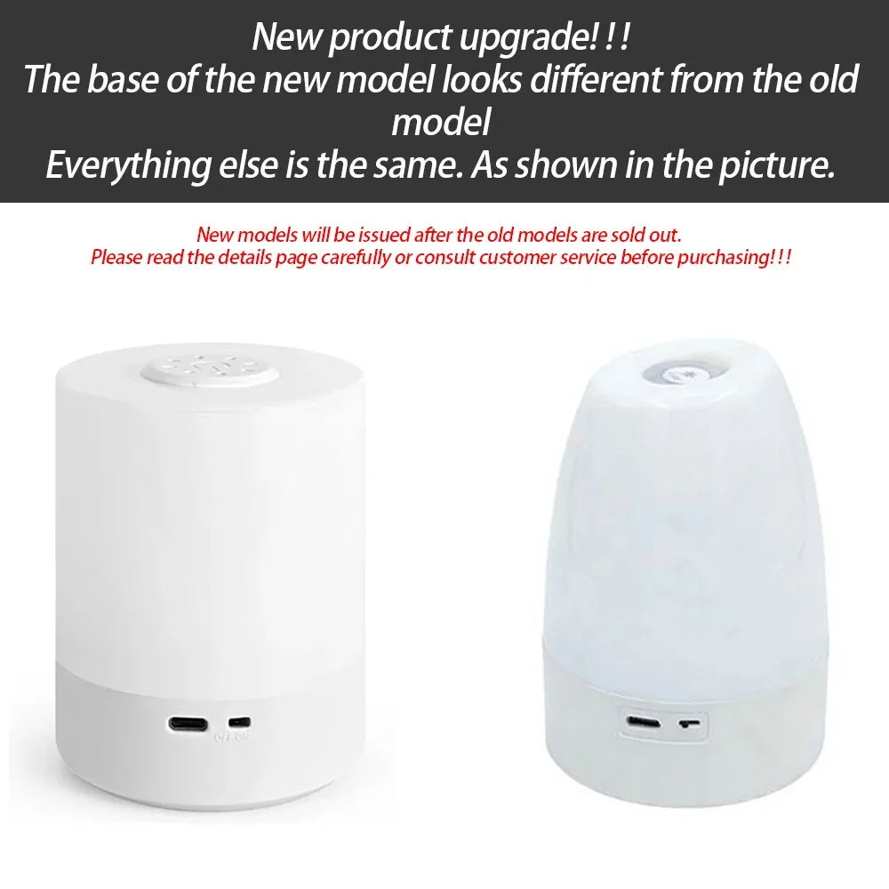 Luminária de Mesa Touch com Luz Noturna — 3 Modos Reguláveis e Recarregável para Quarto