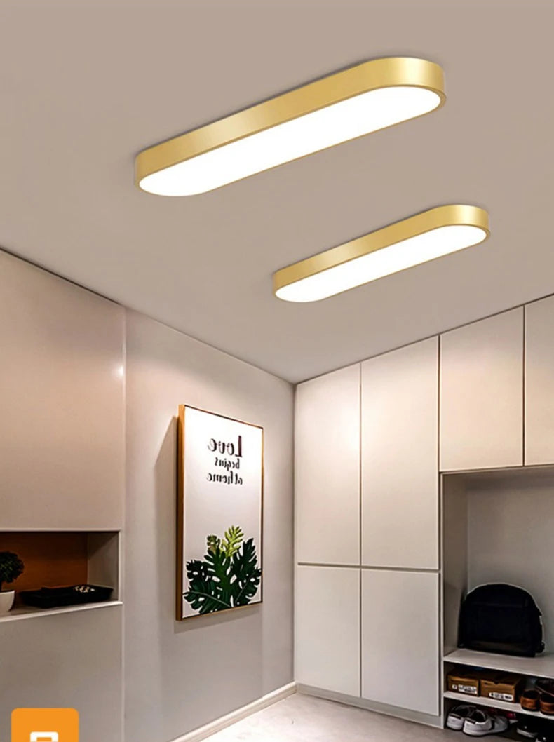 Luminária de Teto LED Ultra Fina — Para Corredor, Quarto e Cozinha