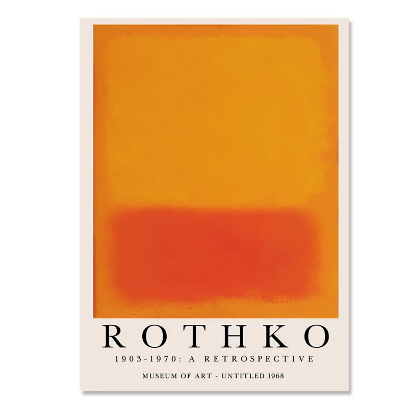 Quadro Decorativo Flores Abstratas — Arte Inspirada em Matisse e Kusama para Sala