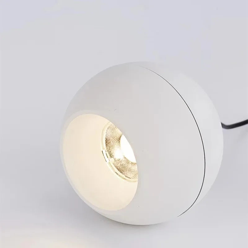 Pendente Esfera Minimalista Nórdico — Luminária Preta e Branca para Bar e Café