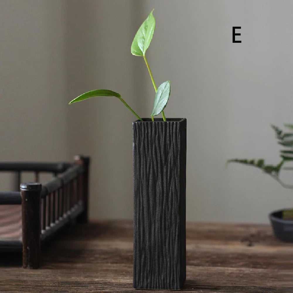 Vaso Cerâmica Pequeno Hidropônico para Mesa — Sala e Jantar Decoração Minimalista
