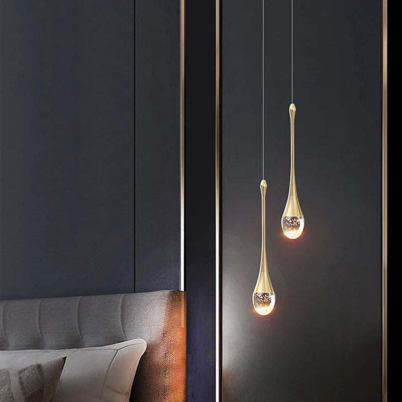 Lustre de Cristal de Luxo — Pendente Moderno para Sala, Cozinha e Quarto