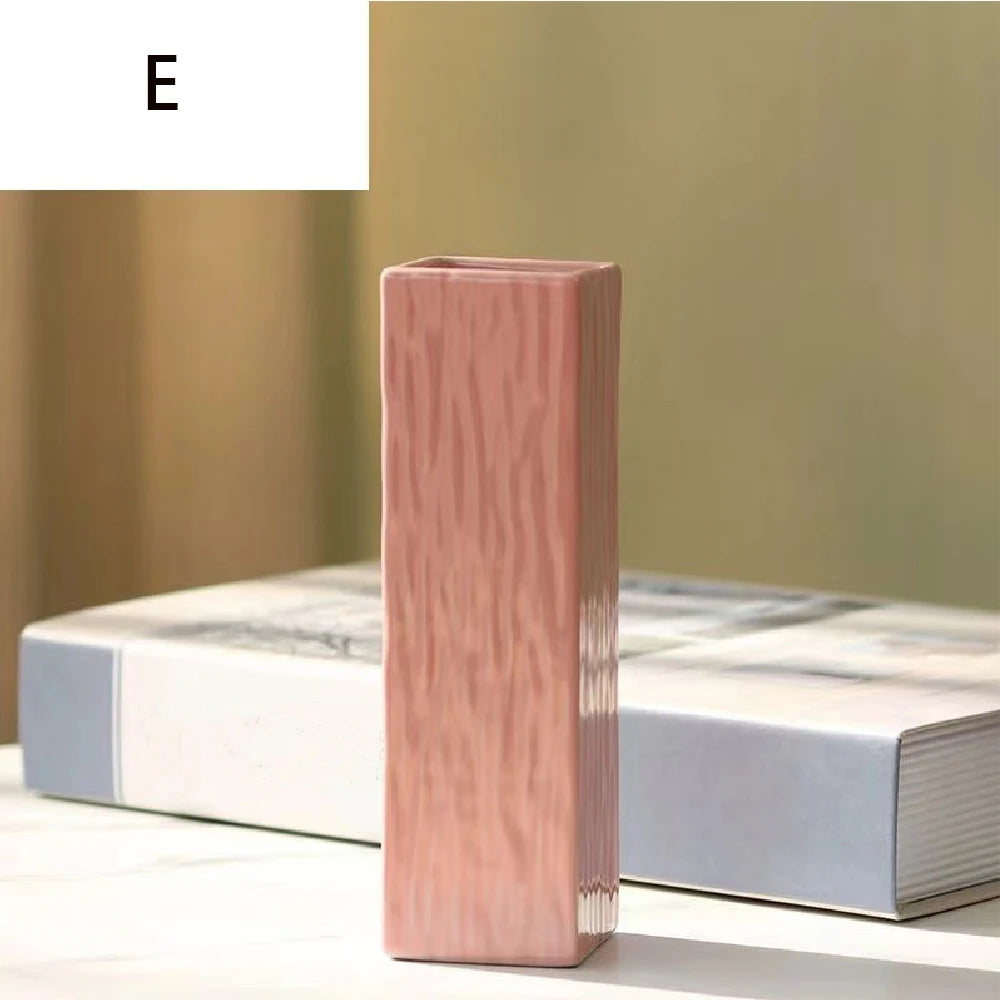 Vaso Cerâmica Simples Hidropônico — Decoração de Mesa para Sala e Jantar