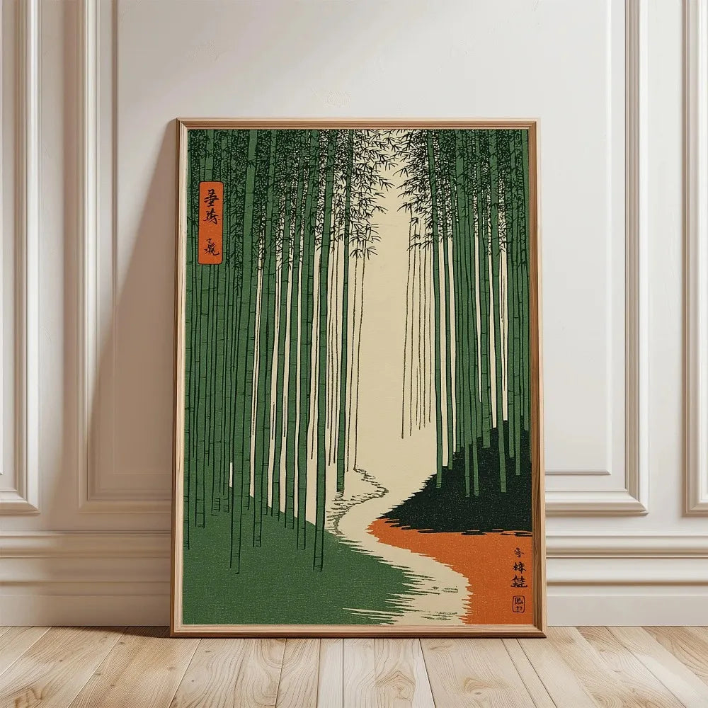 Quadro Decorativo Árvore Japonesa sem Moldura — Arte para Sala e Quarto