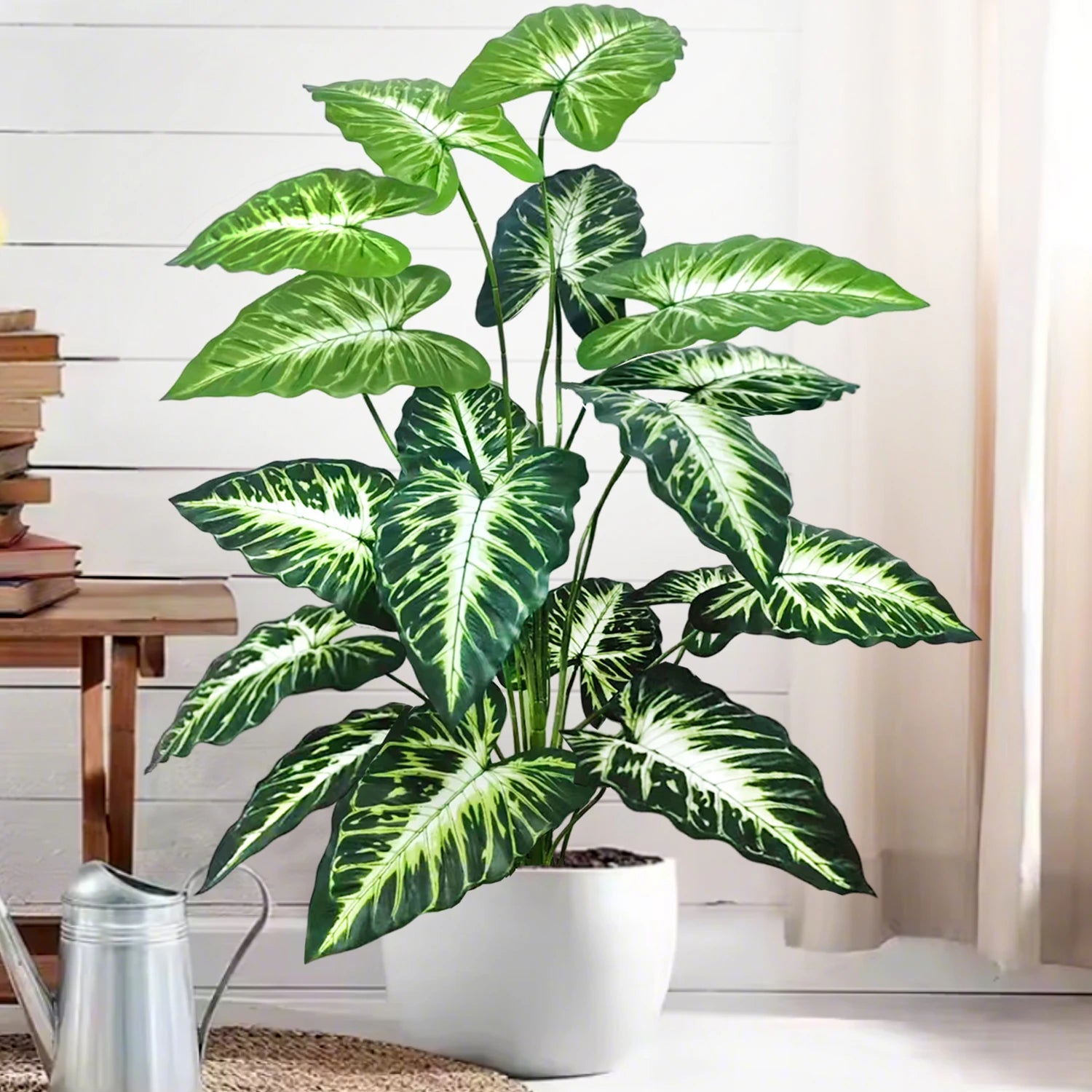 Planta Artificial Costela de Adão e Folha de Tartaruga — 47 a 132cm Decoração Tropical