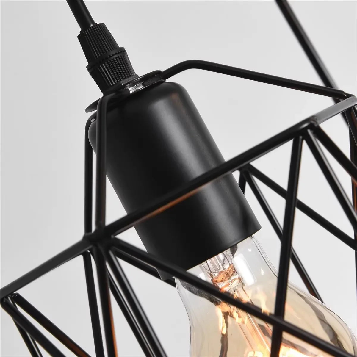 Pendente LED Industrial E27 — Luminária de Metal para Cozinha, Café e Corredor