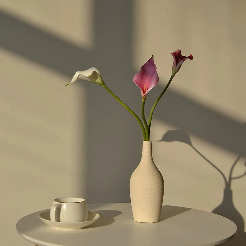 Flores Artificiais Copo de Leite EVA Kit 10 Hastes — Para Arranjos, Casamento e Sala