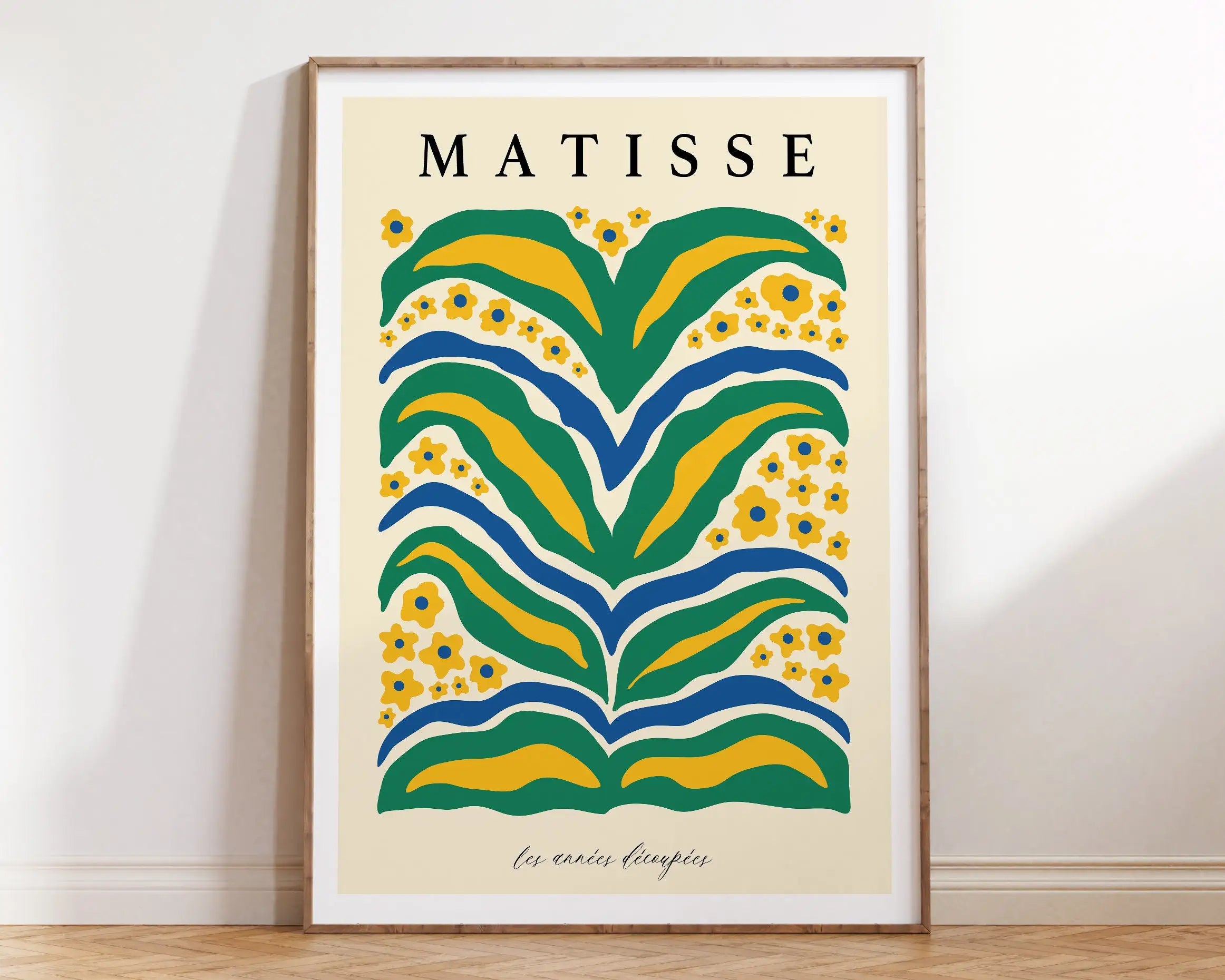 Quadro Decorativo Flores Matisse — Arte Botânica Vintage para Sala