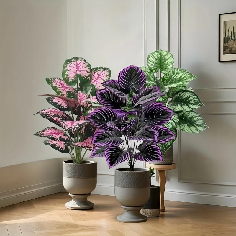 Kit 3 Plantas Artificiais Bonsai 60cm — Verde Natural Exuberante para Sala e Escritório