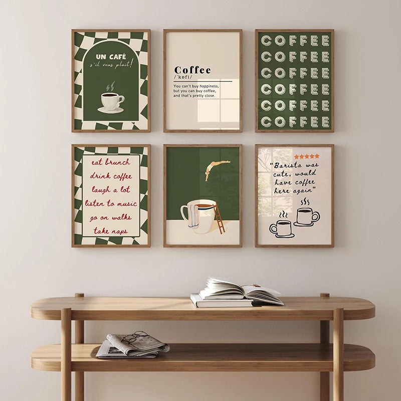 Quadro Decorativo Café Mergulhador — Arte de Cozinha para Amantes de Café