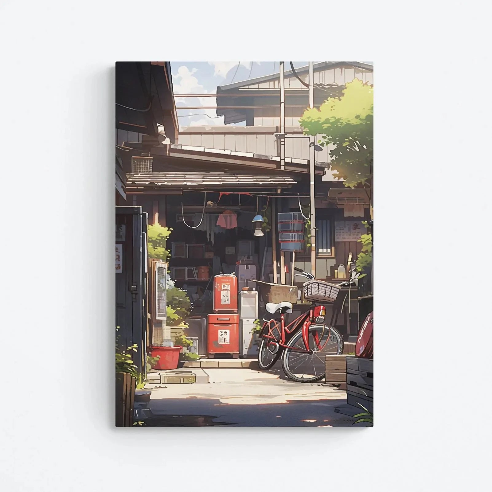 Quadro Decorativo Pinheiro Japonês sem Moldura — Arte Zen para Sala e Quarto