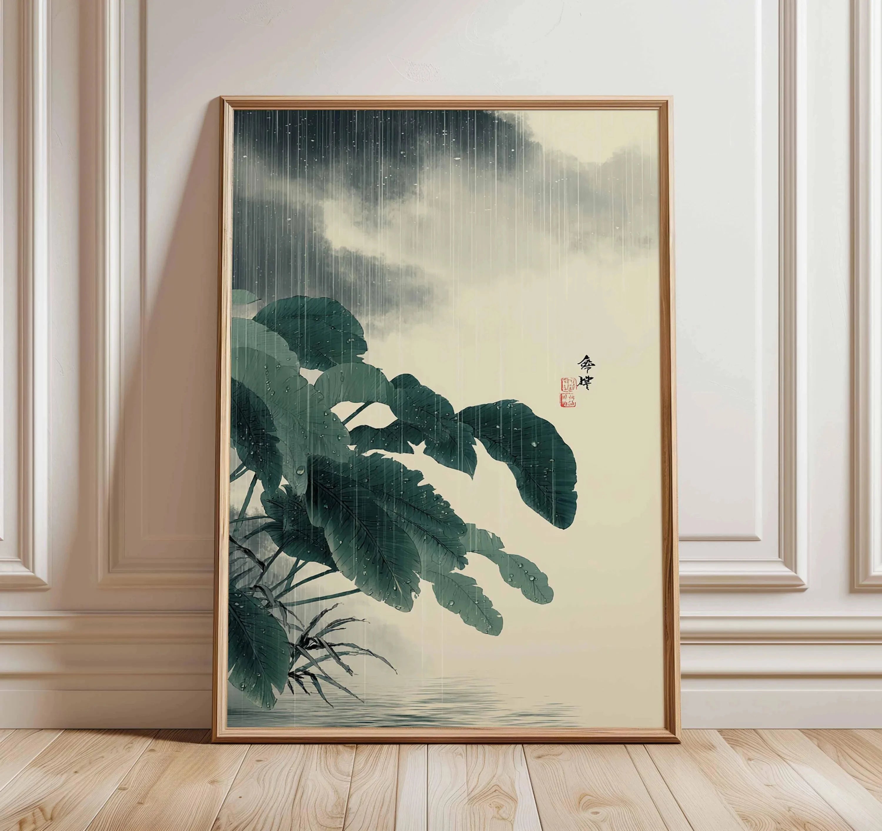 Quadro Decorativo Pinheiro Japonês sem Moldura — Arte Zen para Sala e Quarto