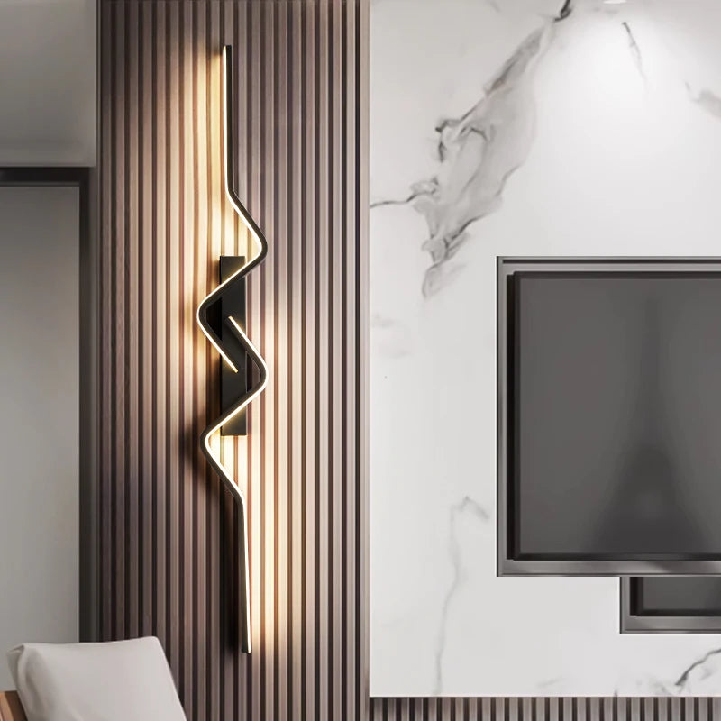 Arandela LED Moderna para Escada — Luminária de Parede Nórdica para Sala e Corredor