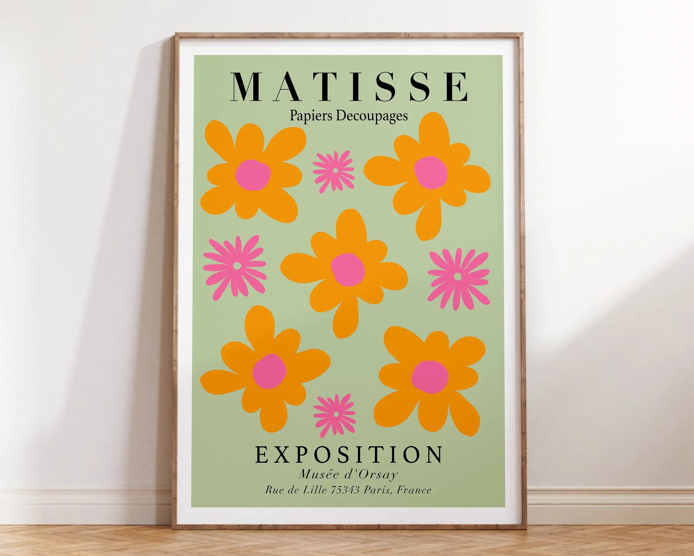 Quadro Decorativo Flores Matisse — Arte Botânica Vintage para Sala