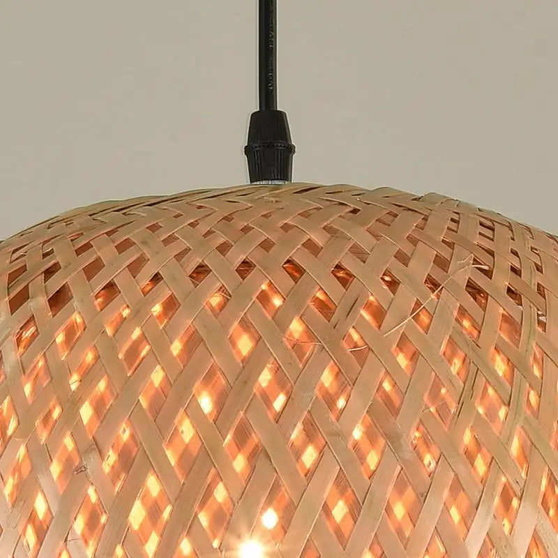 Lanterna de Bambu Pendente — Luminaria Japonesa Artesanal