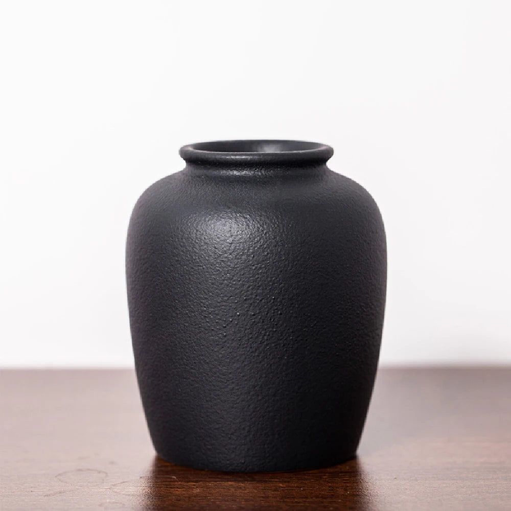 Vaso de Cerâmica Fosco para Flores — Vaso Moderno Decorativo para Mesa e Casamento