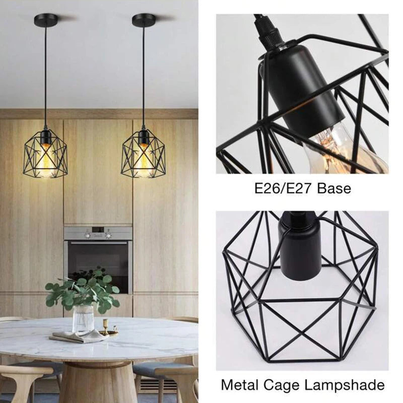 Pendente Nórdico Minimalista E27 — Luminária para Cozinha, Banheiro, Quarto e Bar