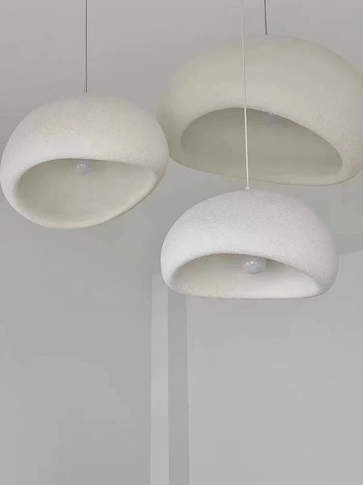 Lustre LED Estilo Wabi Sabi E27 — Pendente para Sala de Jantar, Quarto e Bar