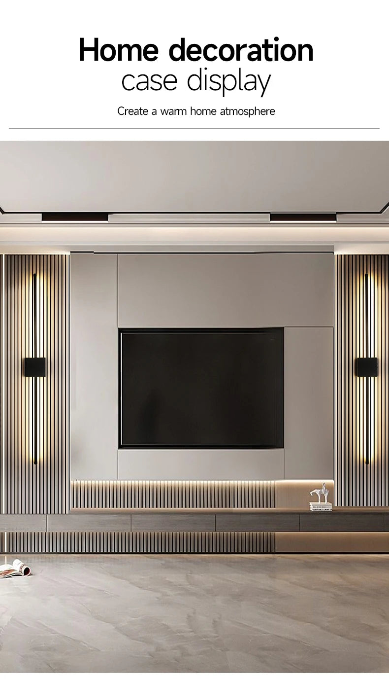 Arandela LED Minimalista — Luminária de Parede para Cabeceira e Sala