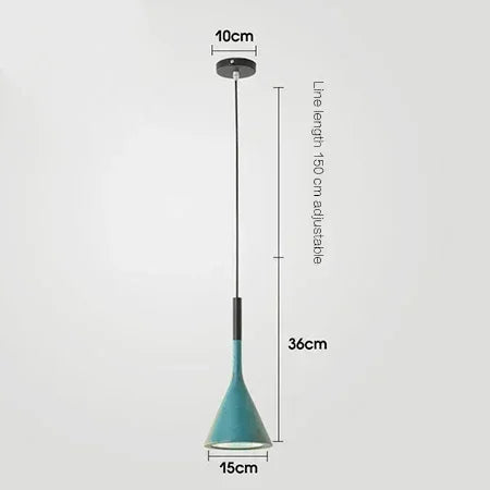 Pendente LED E27 Preto e Branco — Luminária de Mesa para Quarto e Sala de Jantar
