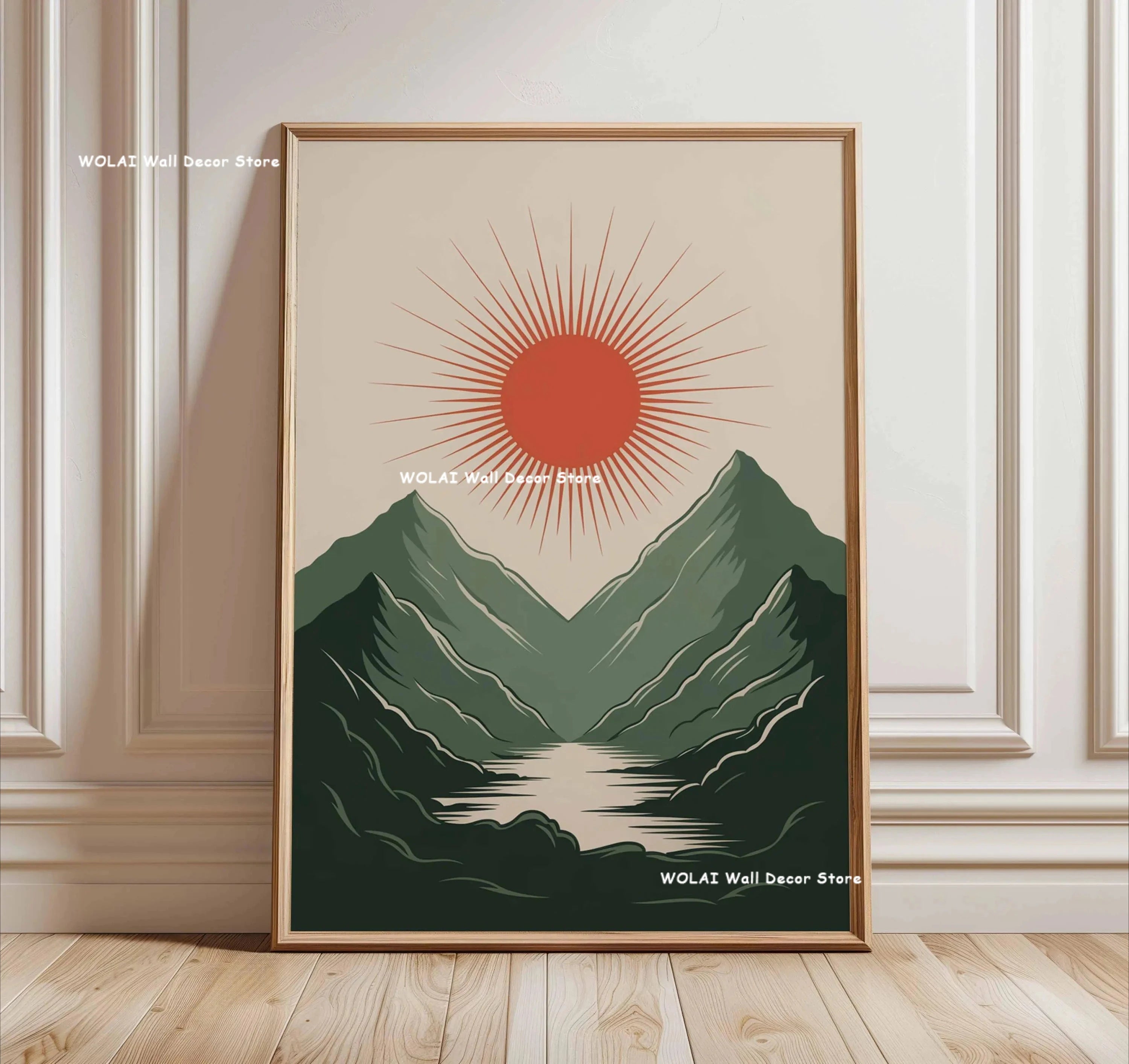 Quadro Decorativo Floresta Japonesa e Carpa Koi Zen — Arte de Águas e Sol para Sala