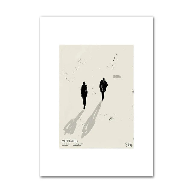 Quadro Decorativo Limão e Vaso Geométrico — Arte Nórdica Minimalista para Sala