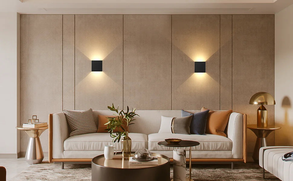 Arandela LED 6W Moderna IP65 — Luz Cima e Baixo para Sala, Corredor, Quarto e Área Externa