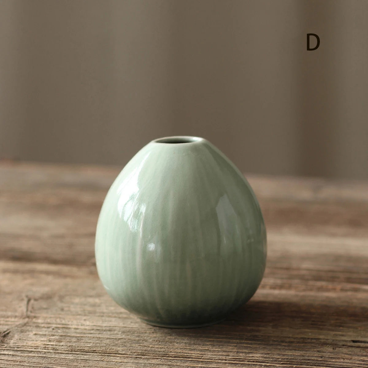 Vaso Cerâmica Simples Hidropônico — Decoração de Mesa para Sala e Jantar