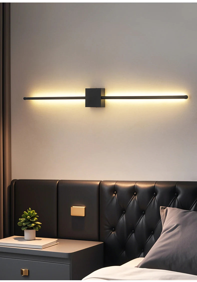 Arandela LED Minimalista — Luminária de Parede para Cabeceira e Sala