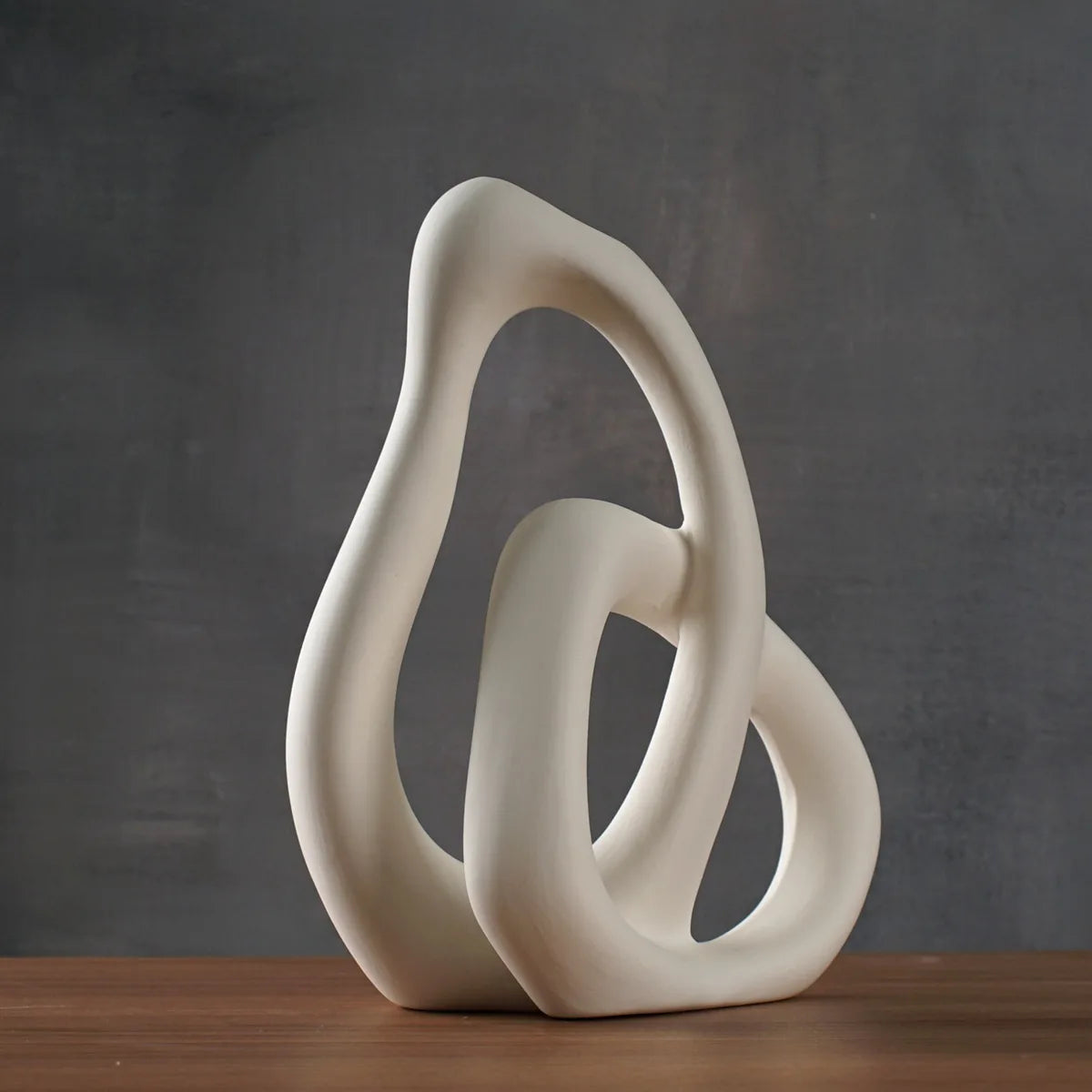 Vaso Cerâmica Abstrato CAPIRON — Arranjo Floral e Capim dos Pampas para Sala e Escritório