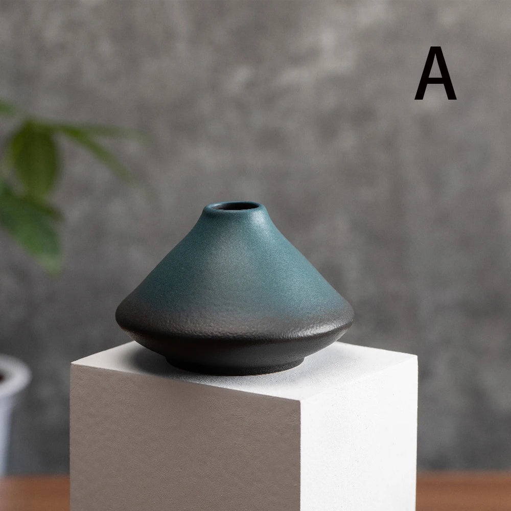 Vaso de Cerâmica Fosco para Flores — Vaso Moderno Decorativo para Mesa e Casamento