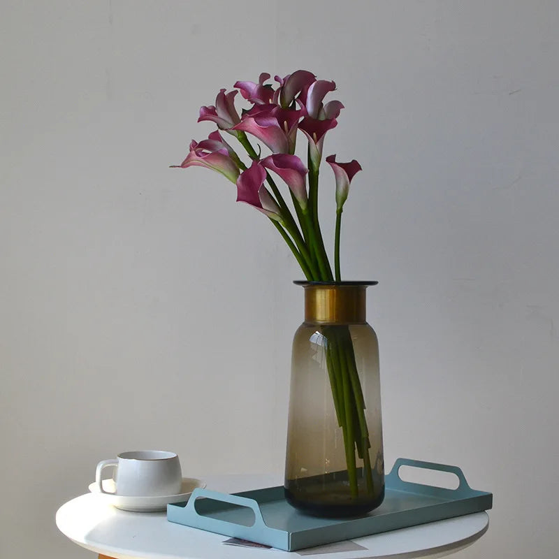 Flores Artificiais Copo de Leite EVA Kit 10 Hastes — Para Arranjos, Casamento e Sala