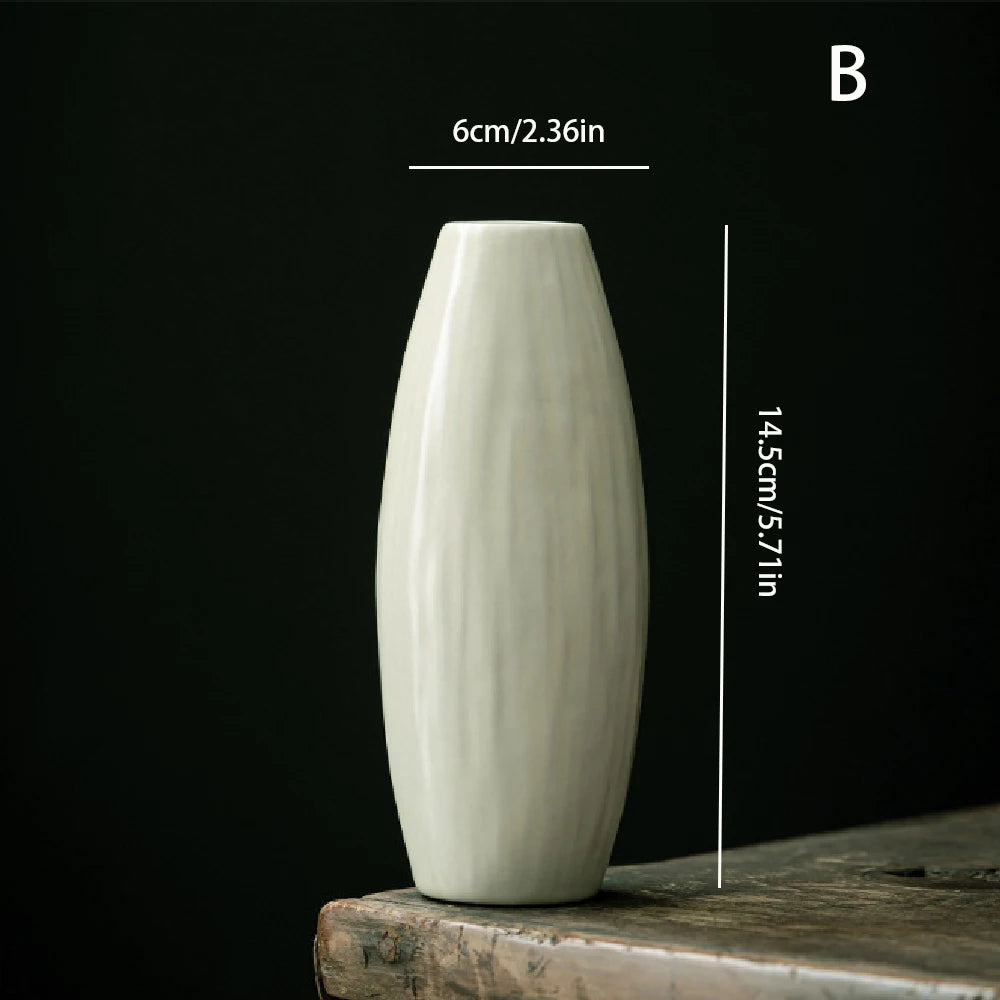 Vaso Cerâmica Simples Hidropônico — Decoração de Mesa para Sala e Jantar