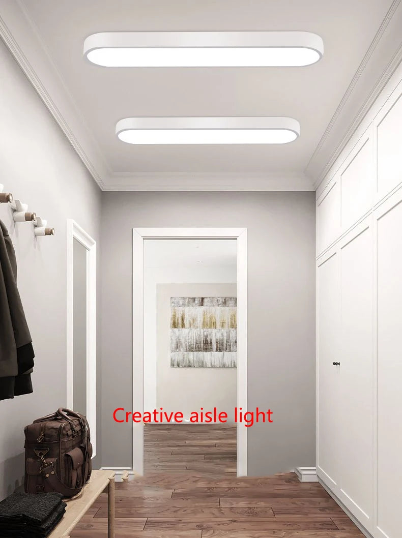 Luminária de Teto LED Ultra Fina — Para Corredor, Quarto e Cozinha