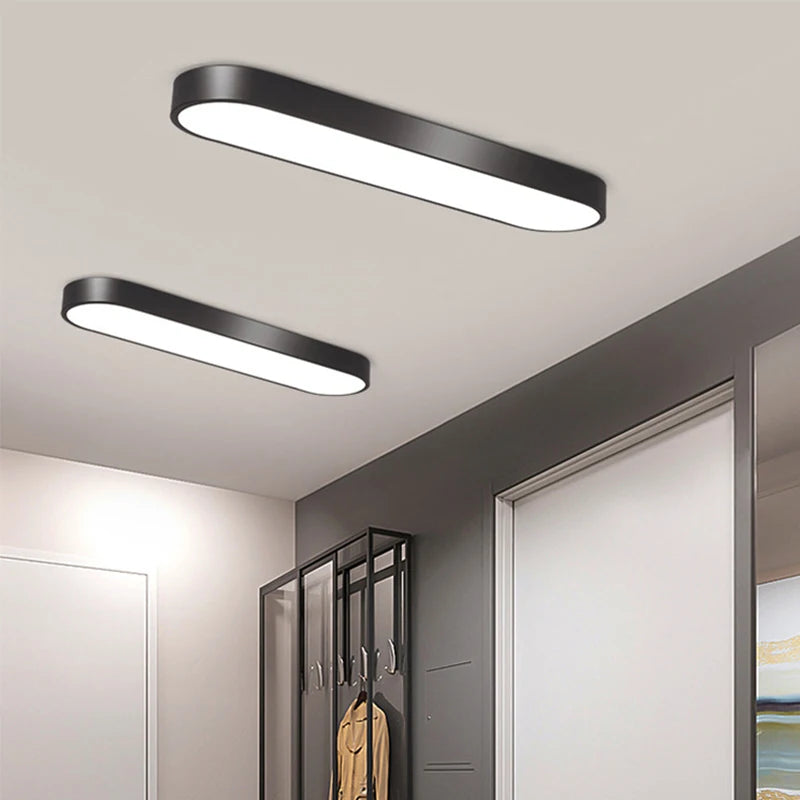 Luminária de Teto LED Ultra Fina — Para Corredor, Quarto e Cozinha